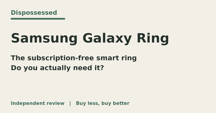 Is the Samsung Galaxy Ring worth it? A sceptic's view