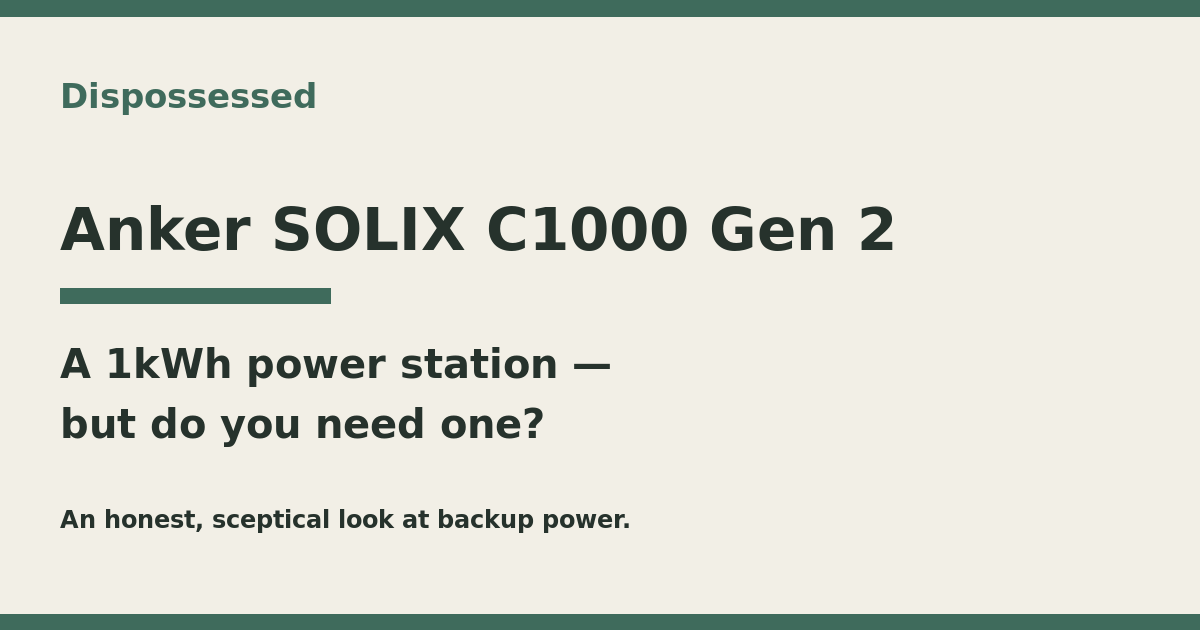 Anker SOLIX C1000 Gen 2 Review: Do You Actually Need a Power Station?
