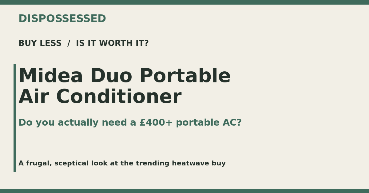 Midea Duo portable air conditioner: is it worth it in the UK?