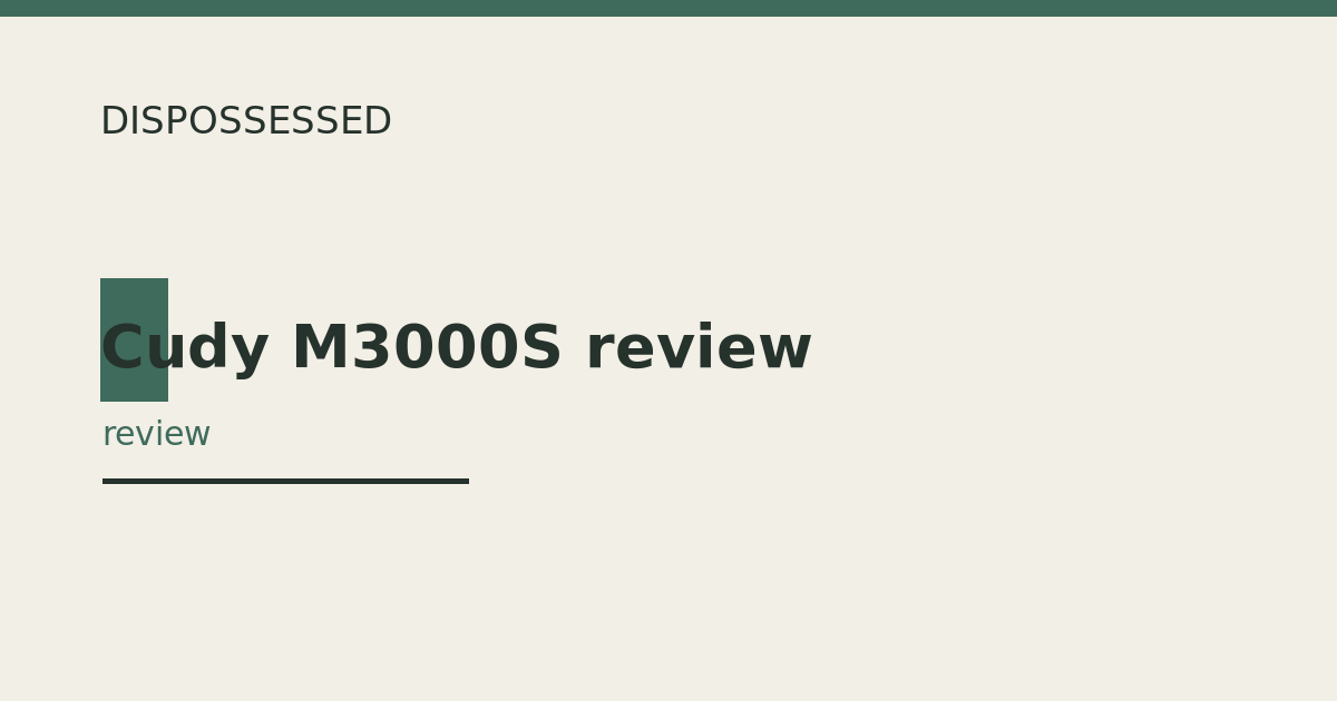 Cudy M3000S review