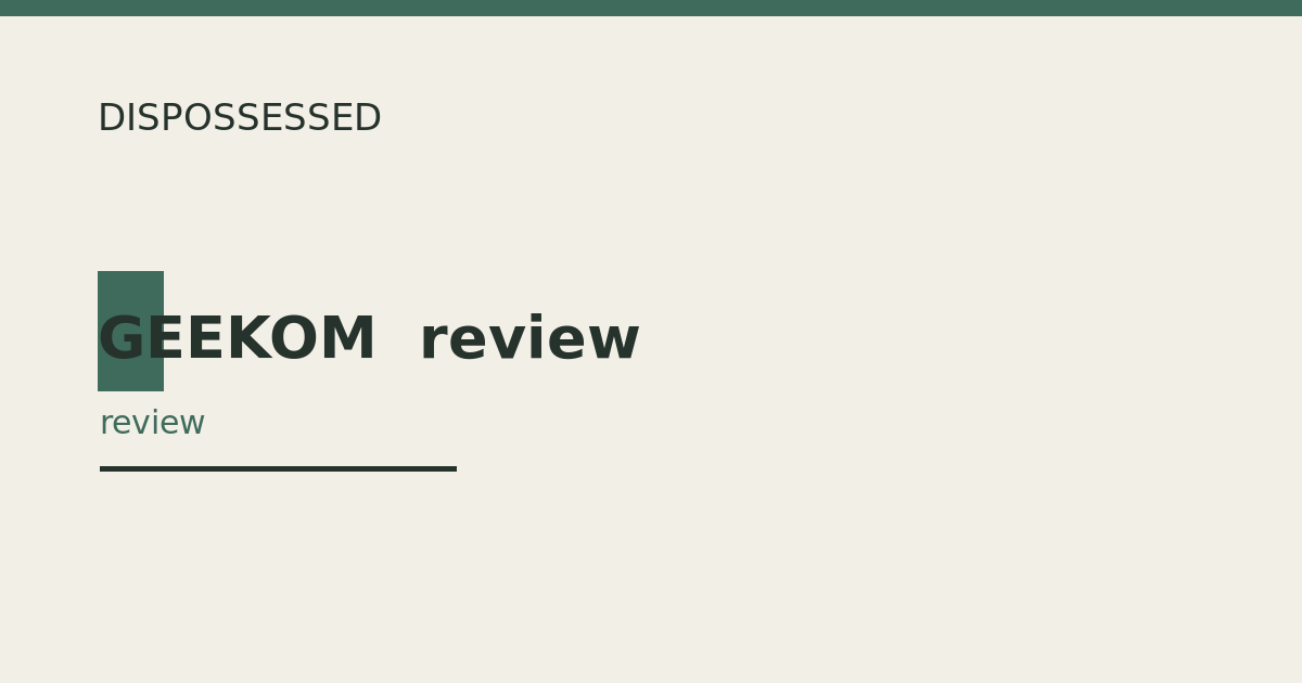 GEEKOM  review