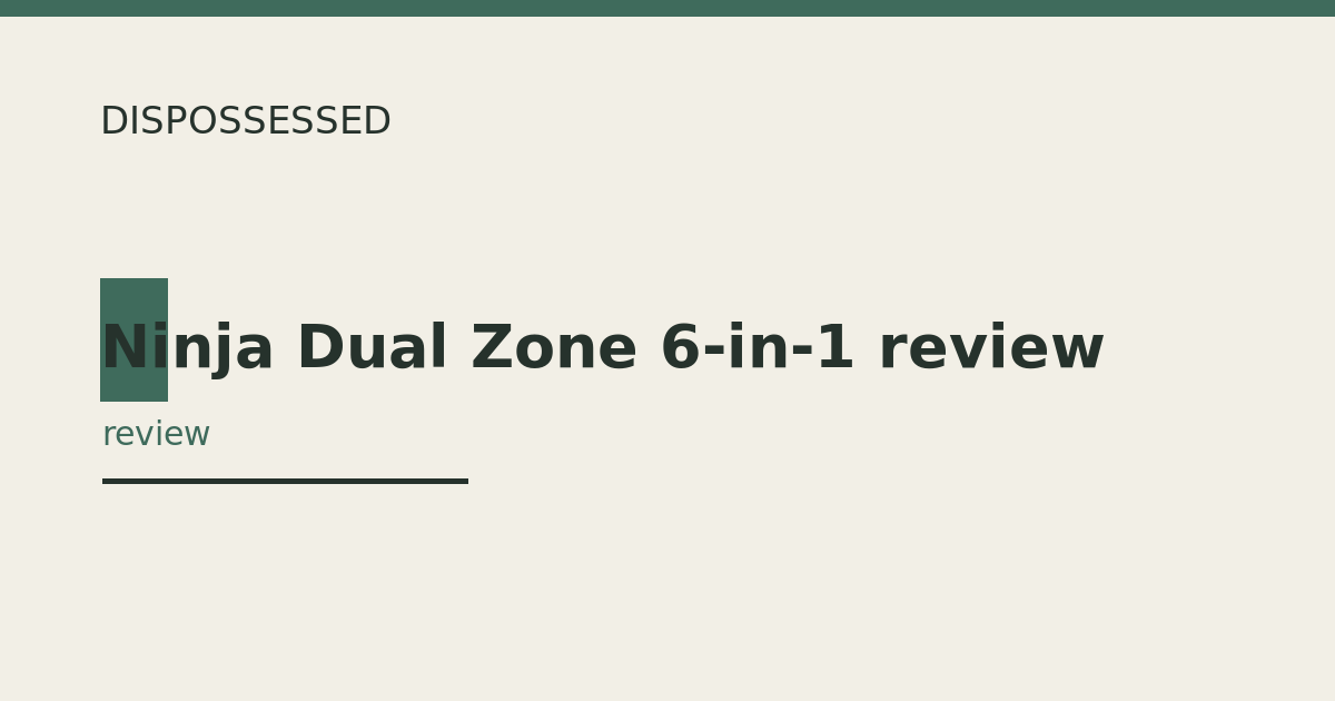Ninja Dual Zone 6-in-1 review