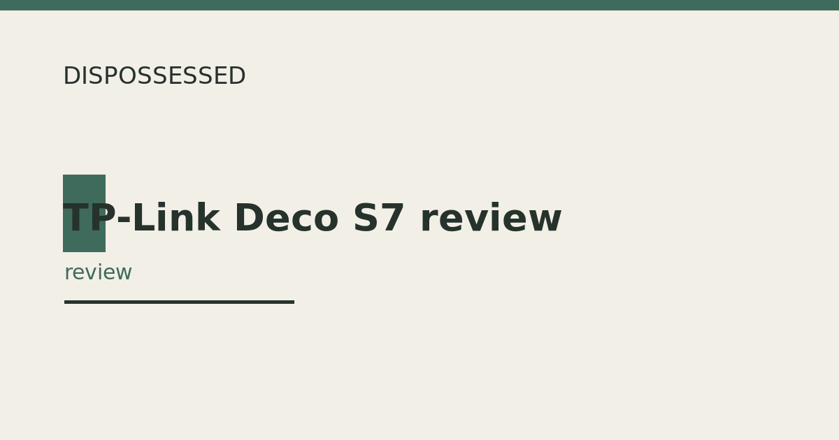 TP-Link Deco S7 review