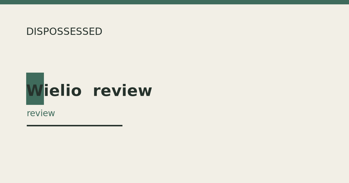 Wielio  review